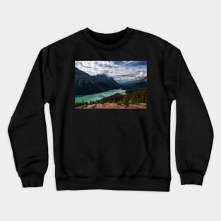 (Nearly) Clear Skies at Peyto Lake Crewneck Sweatshirt